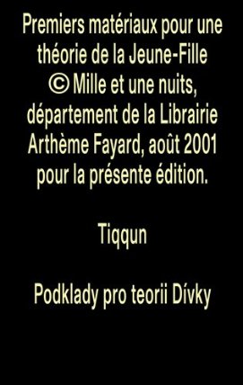 Tiqqun - Podklady pro teorii Dívky