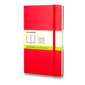 Moleskine Zápisník červený L, čistý, tvrdý