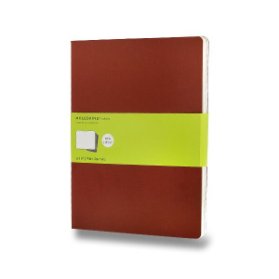 Moleskine Sešity 3 ks červené XL, čisté