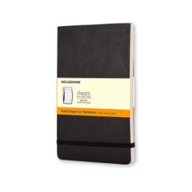 Moleskine Reportér černý S, linkovaný, měkký