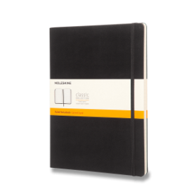 Moleskine Zápisník černý XL, linkovaný, tvrdý