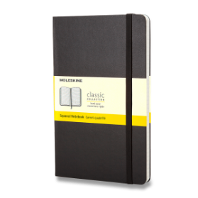 Moleskine Zápisník černý S, čtverečkovaný, tvrdý