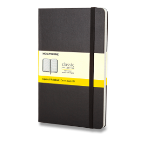 Moleskine Zápisník černý L, čtverečkovaný, tvrdý