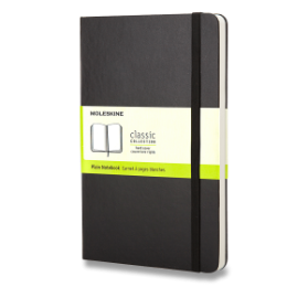 Moleskine Zápisník černý L, čistý, tvrdý