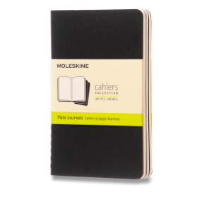 Moleskine Sešity 3 ks černé S, čisté