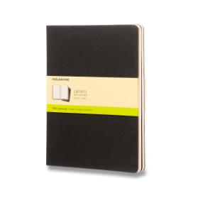 Moleskine Sešity 3 ks černé XL, čisté