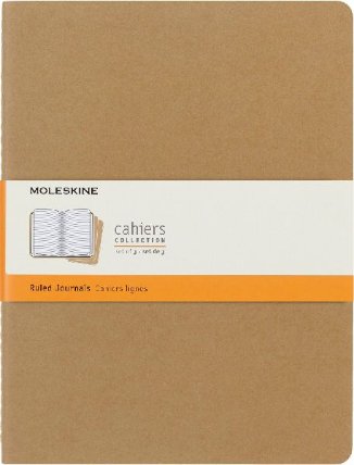 Moleskine: Sešity 3 ks linkované karton XL
