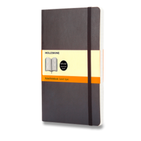 Moleskine Zápisník černý L, linkovaný, měkký
