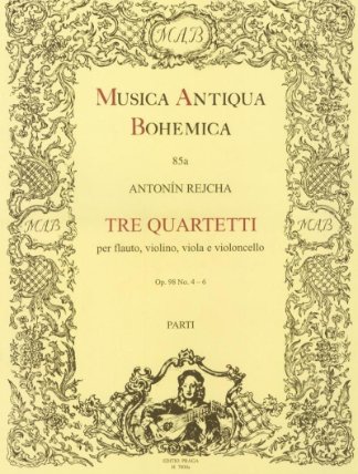 Tre quartetti per flauto, violino, viola e violoncello op. 98, č. 4-6