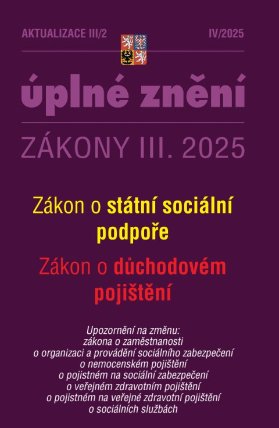 Aktualizace III/2 / 2025 - Zákon státní sociální podpoře