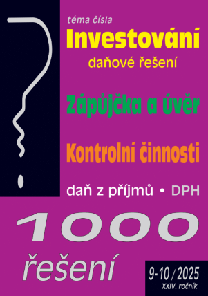 1000 řešení č. 9-10 / 2025 - Investování – daňové řešení