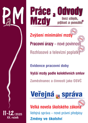 PaM č. 11-12 / 2025 - Minimální mzda od 1. ledna 2026