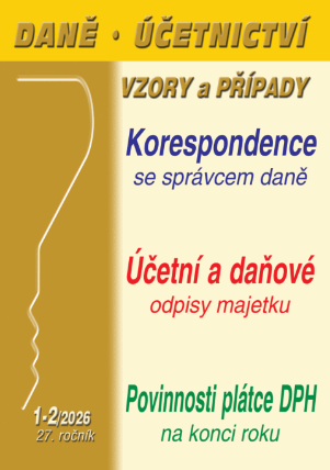 DÚVaP č. 1-2 / 2026 - Účetní a daňové odpisy majetku