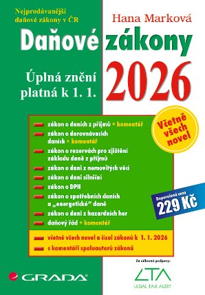 Daňové zákony 2026 - úplná znění k 1. 1. 2026