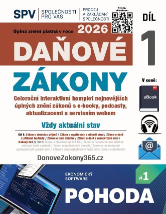 Daňové zákony 2026 (Díl 1.)