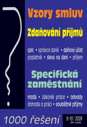 1000 řešení č. 9-10 / 2026 - Vzory smluv – daňové řízení