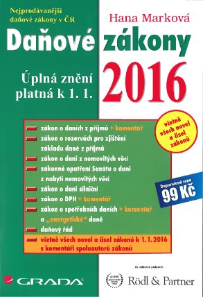 Daňové zákony 2016