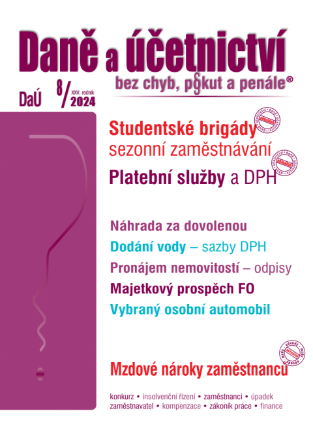 DaÚ č. 8 / 2024 - Studentské brigády – sezonní zaměstnávání