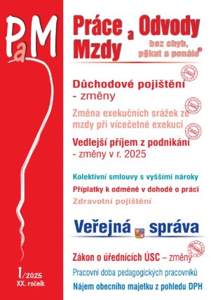 PaM č. 1 / 2025 - Změny v důchodovém pojištění