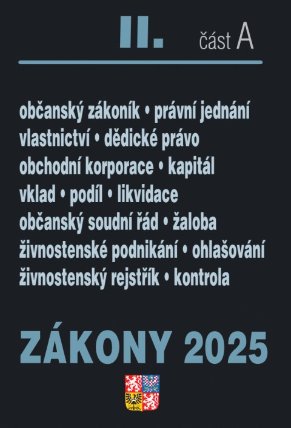 Zákony II. A / 2025 - Občanský zákoník