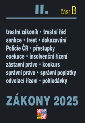 Zákony II. B / 2025 - Trestní právo