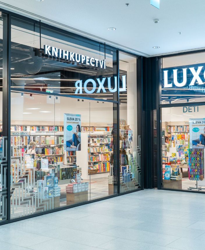 Knihkupectví Luxor, OC Quadrio, Praha (3) - Spálená 2121/22, Praha