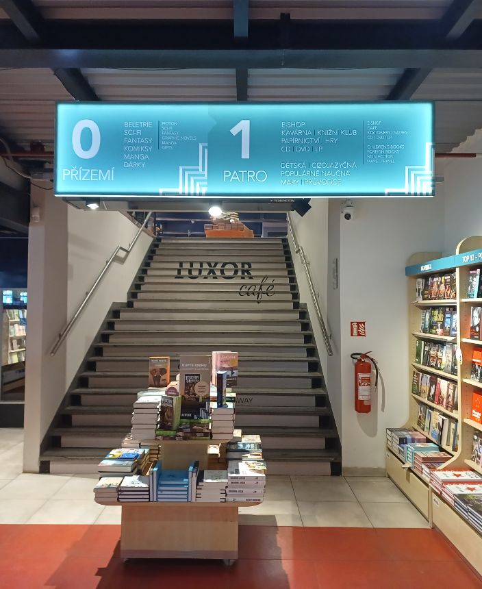 Knihkupectví Luxor, Hlavní nádraží, Praha (6) - Wilsonova 8, Praha